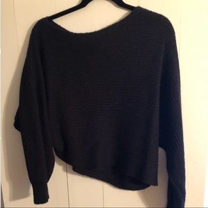 Free people XS off one shoulder cropped sweater